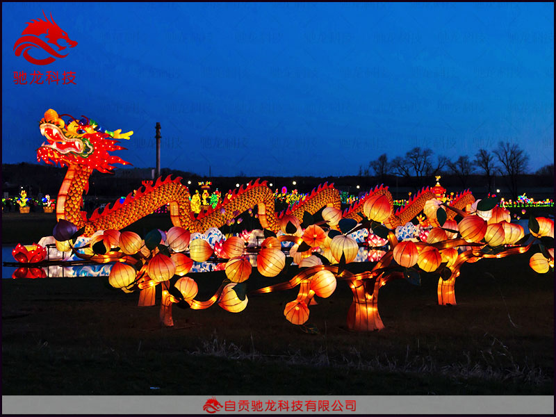 花灯制作-大型中国龙造型灯组