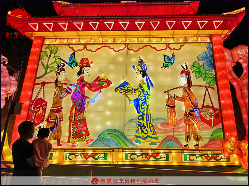 花灯厂家定制中国传统皮影戏造型灯笼