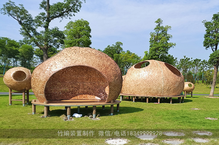 竹编艺术装置制作